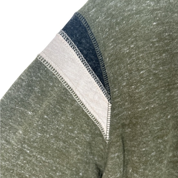 NIKE Kids Heather Green Black White Logo Print Hoodie Pullover - Picture 2 of 4